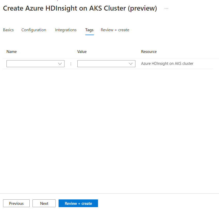 Screenshot showing tags tab.