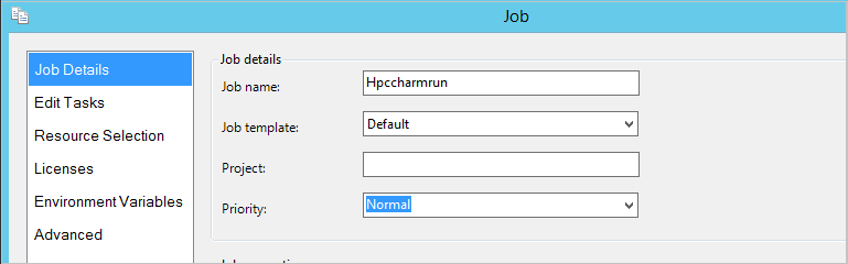 New HPC job