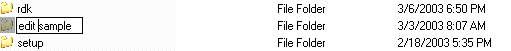 Editable list item.