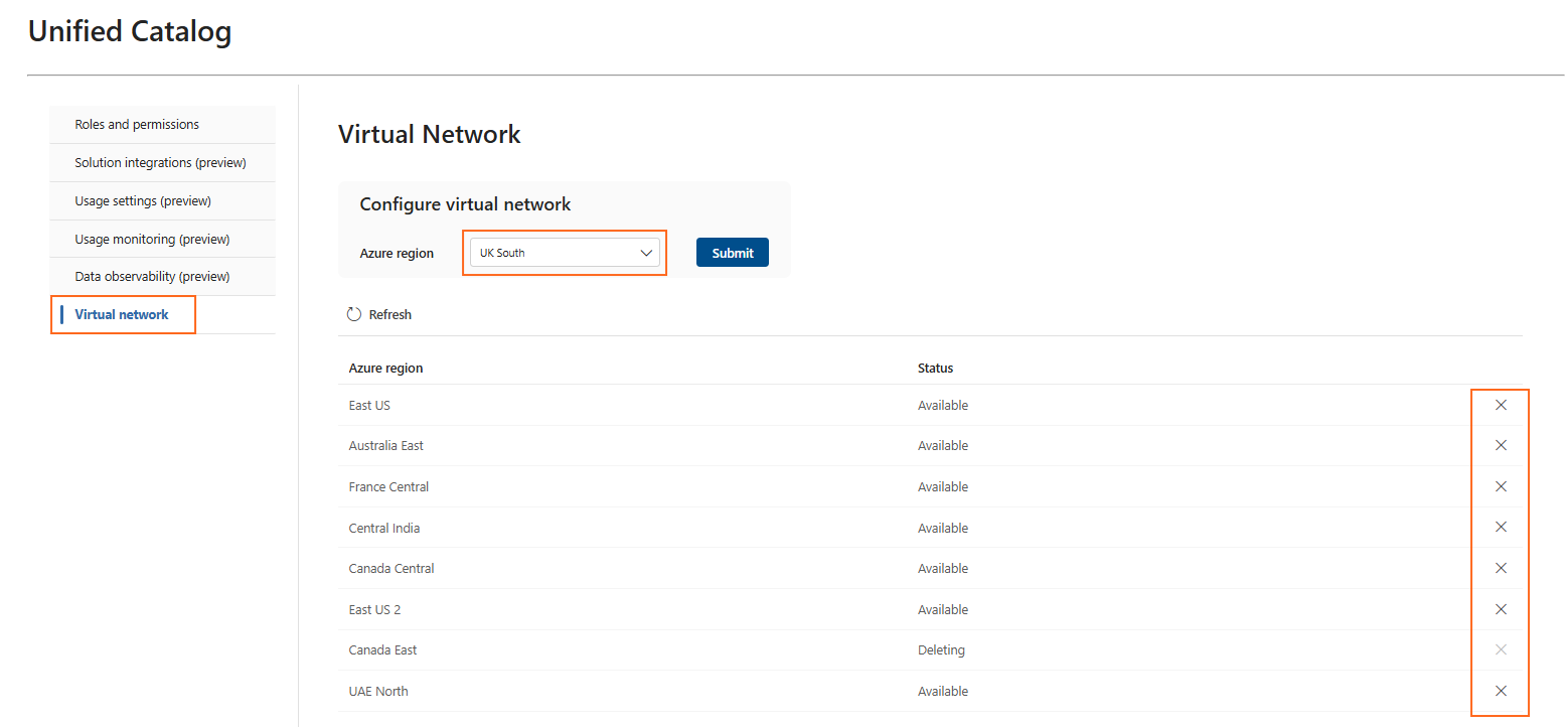 vnet provisioning.