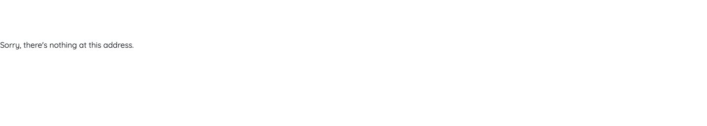 Screenshot of the page not found screen.