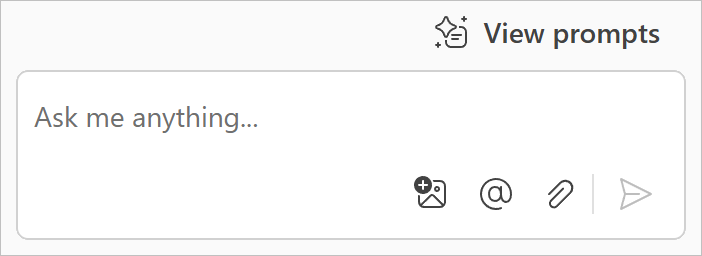 Screenshot showing the Visual Search icon in Microsoft Copilot.