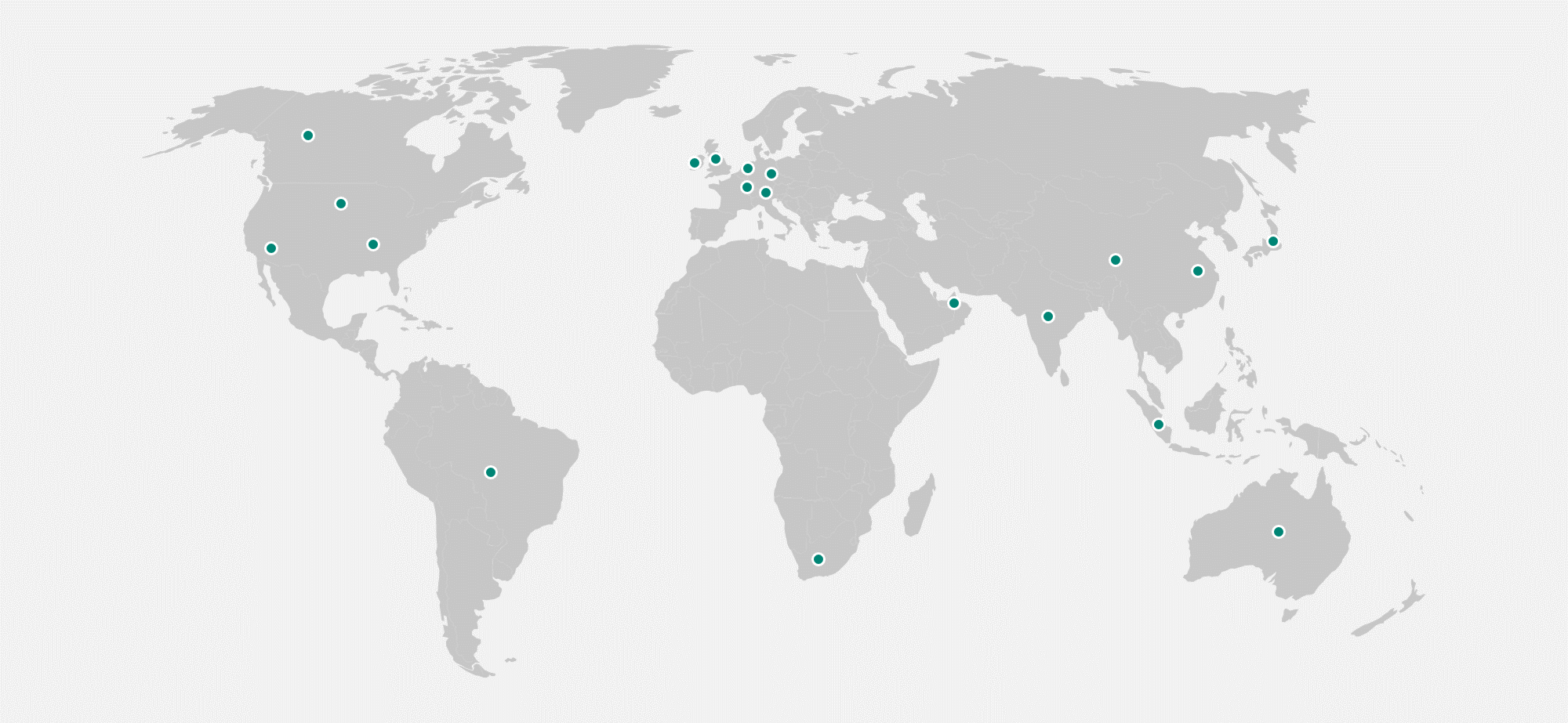Diagram representing supported Microsoft Power Platform locations.