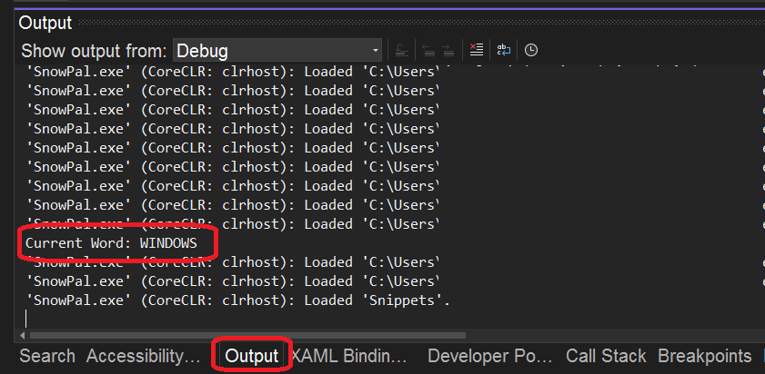 Screenshot of project.