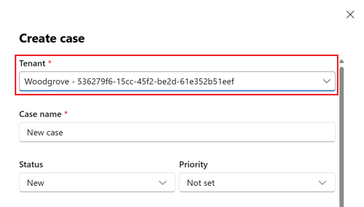 Screenshot of case queue.