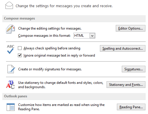 Hallway concept for exposing additional UI in Outlook
