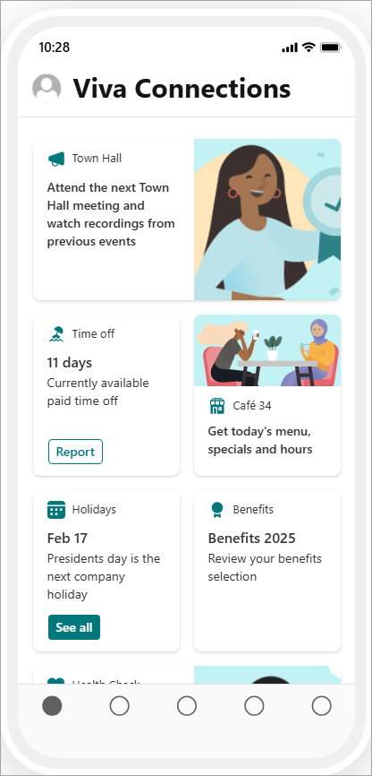 Screenshot of a mobile preview showing audience targeting for general users.