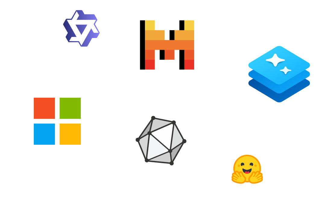 Logos of technologies associated with Foundry Local