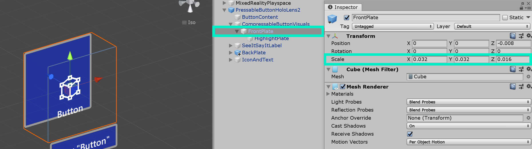Button Size customization 1