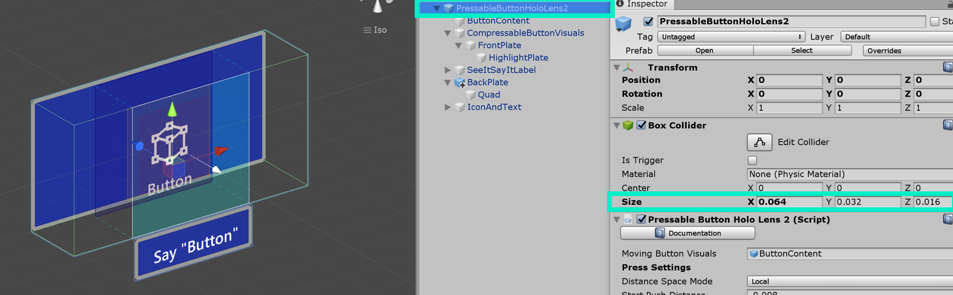 Button Size customization 3