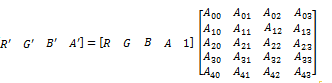 Matrix equation