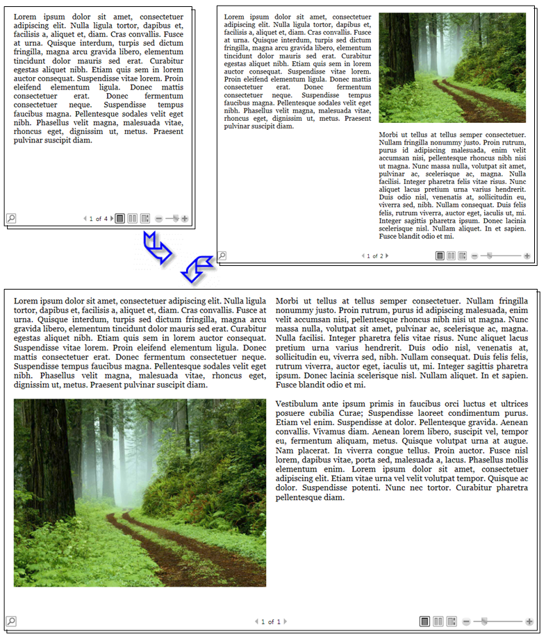 Reflux du document de flux