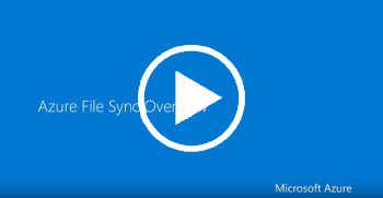 Azure File Sync の概要に関するビデオのスクリーンキャスト - クリックして再生します。