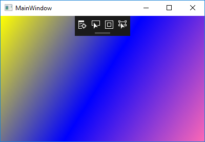 WPF アプリのインクサーフェイスにおけるグラデーションカラー