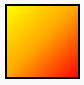 LinearGradientBrush を使用して塗りつぶされた四角形