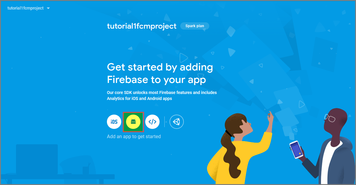 Android アプリに Firebase を追加する