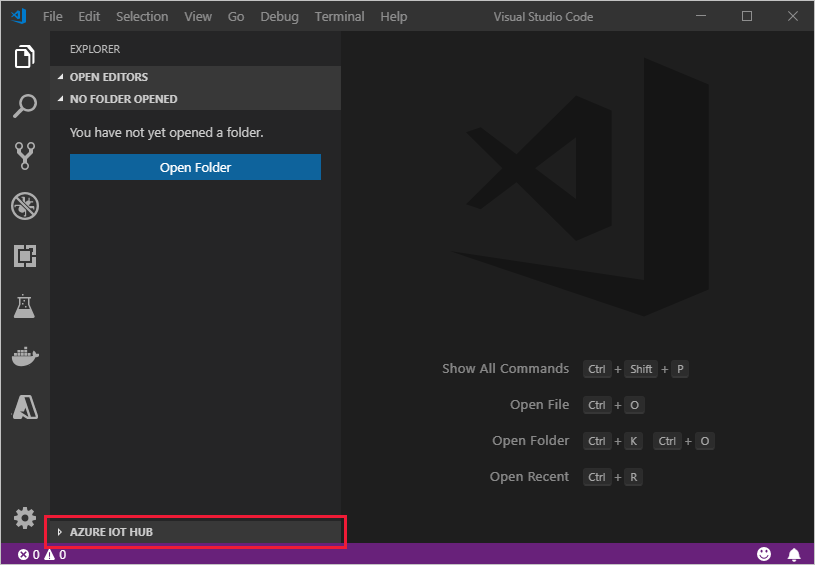 Azure IoT Hub Devices セクションの展開