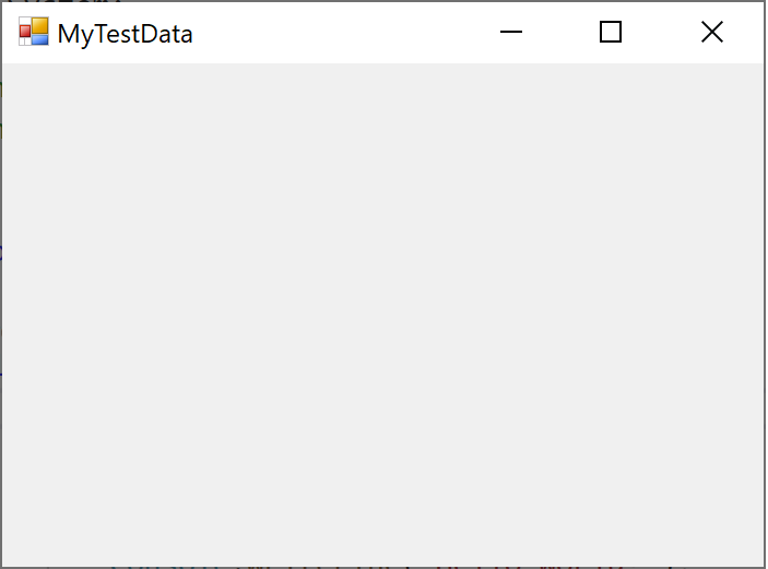 Windows フォームを示すビジュアライザー