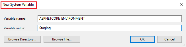 ASPNET Core-omgevingsvariabele