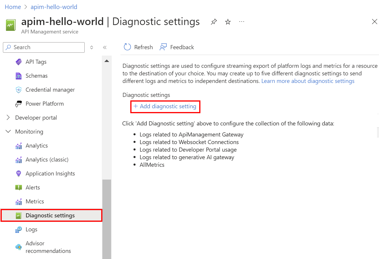 Schermopname van het toevoegen van een diagnostische instelling in de portal.