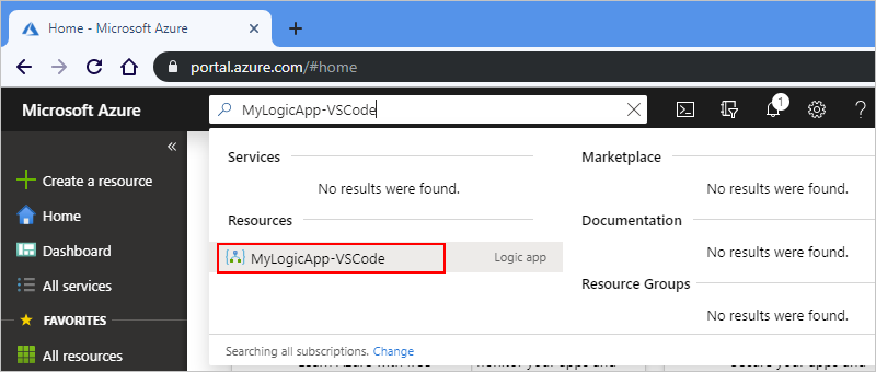 Uw nieuwe Logic App in de Azure-portal