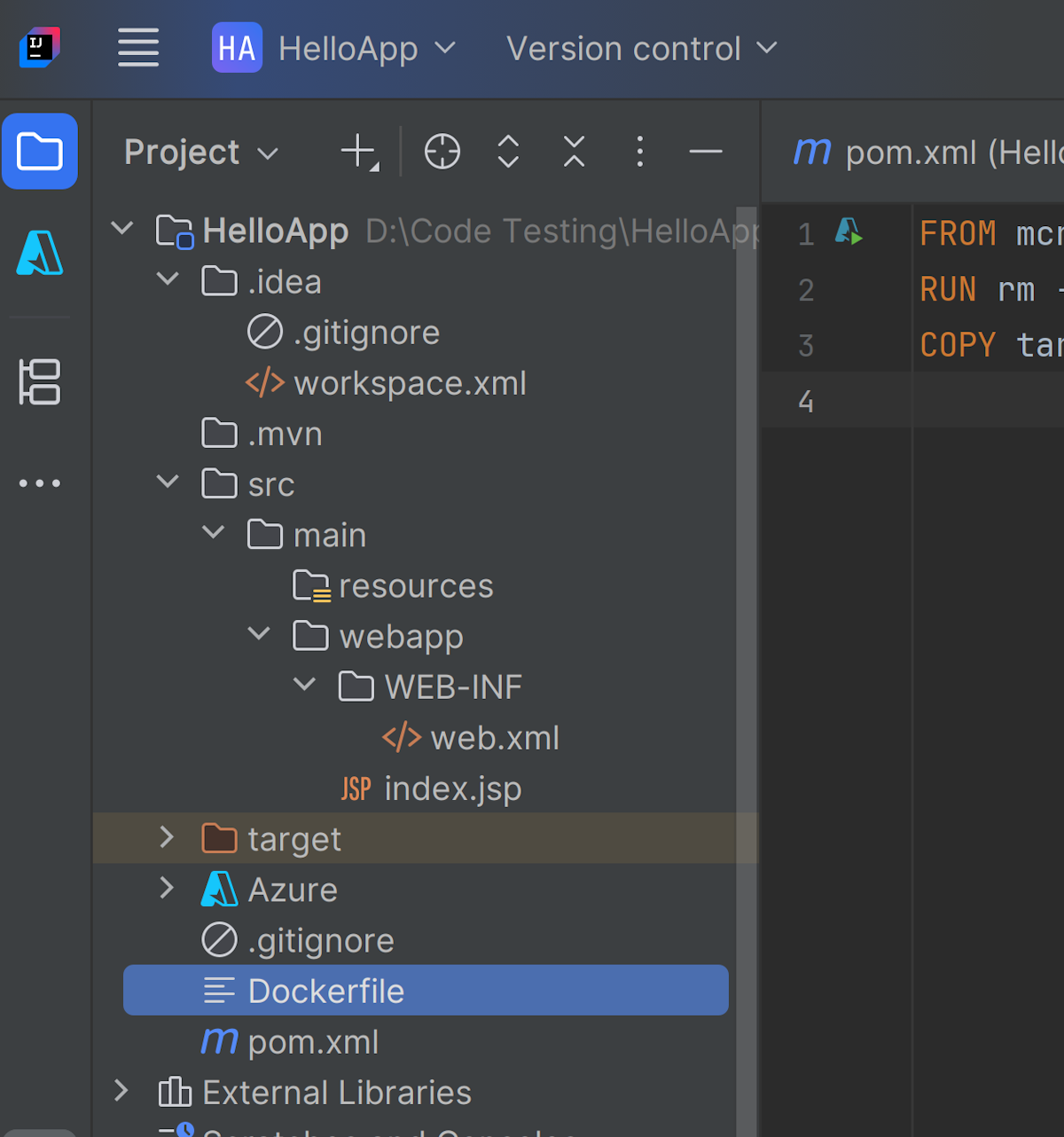 файл поддержки Docker.