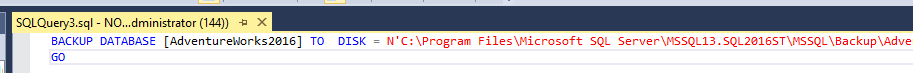 Резервное копирование базы данных скриптов— проверка T-SQL