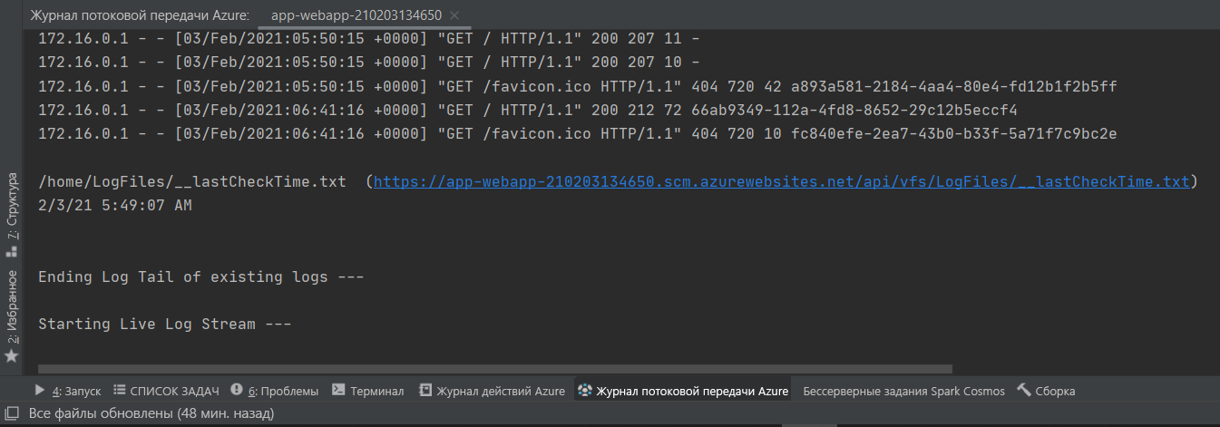 снимок экрана веб-браузера с сообщением HTTP 403.