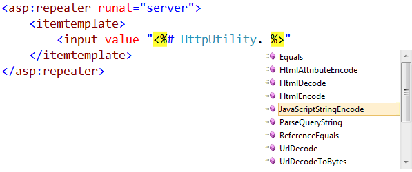 显示所选 Java 脚本字符串编码的屏幕截图。