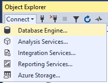 如何在 SSMS 中连接到 Azure SQL 数据库的屏幕截图。