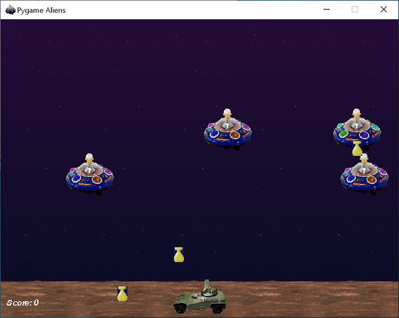 Pygame 运行示例游戏